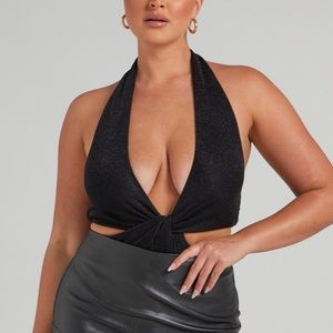 Showpo black cut out bodysuit 🖤